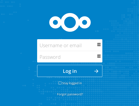 NextCloud Login Page