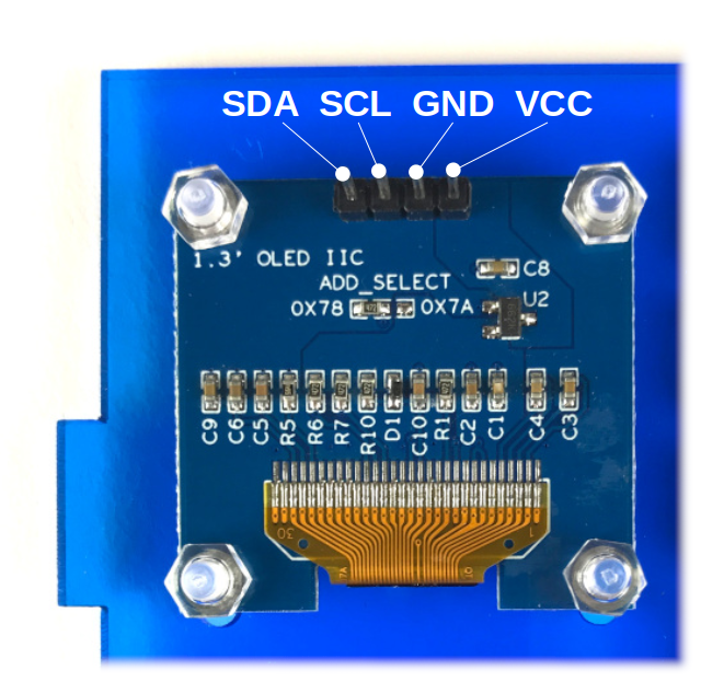 I2C Display Pinout