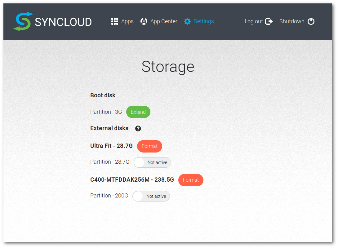 Syncloud Storage